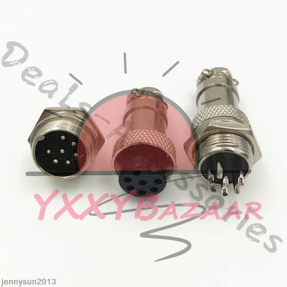 GX16/GX20/GX12 Ation Plug Male&Female Wire Panel Metal Connector 2/3/4/5/6Pin
