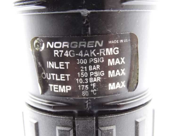 NORGREN R74G-4AK-RMG AIR PRESSURE REGULATOR NORGREN