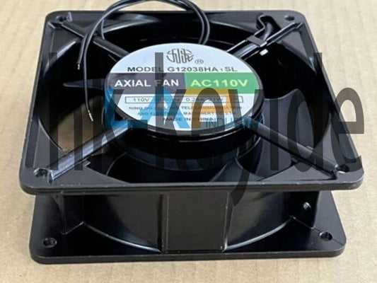 QTY:1 AXIAL FAN G12038HA1SL AC 110V 21W 12CM 120 * 120 * 38MM 2 lines～