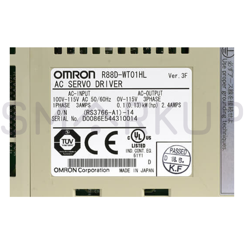 used & Tested OMRON R88D-WT01HL Servo Drive
