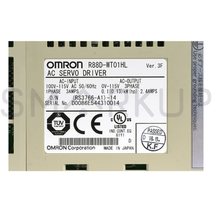 used & Tested OMRON R88D-WT01HL Servo Drive