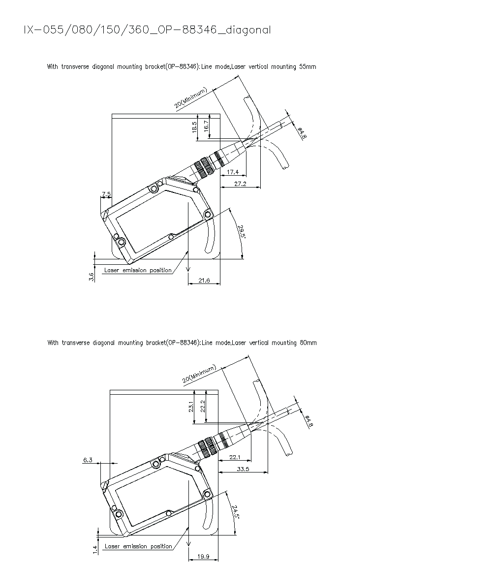 KEYENCE IX-055 Laser Sensor - KEYENCE