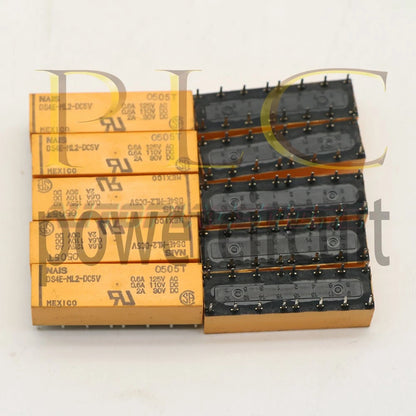 (10PCS) DS4E-ML2-DC5V 5VDC Signal Relay 0.6A 125VAC 16Pins 4PDT