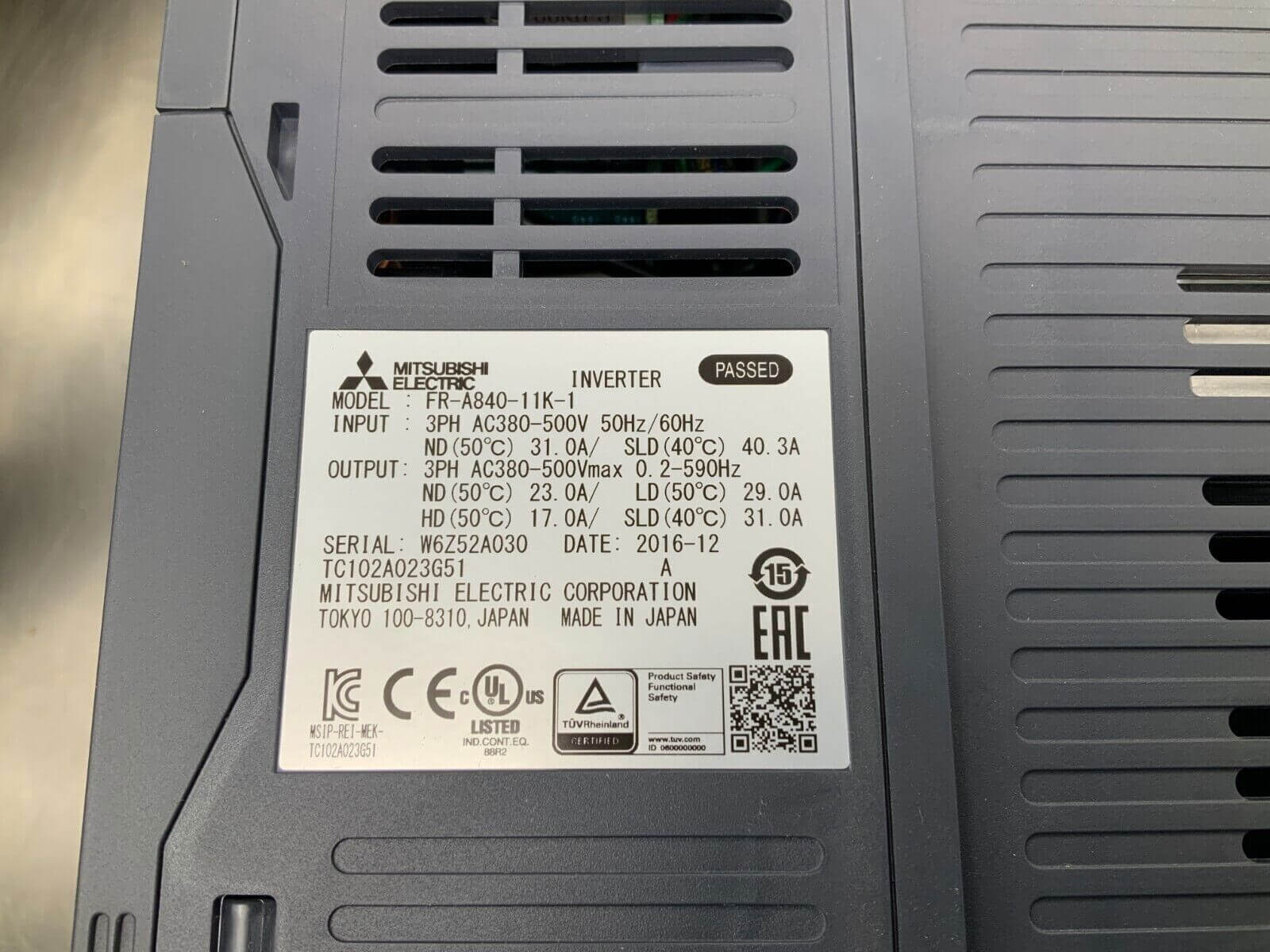 new 1PC Mitsubishi FR-A840-11K-1 Inverter FRA84011K1 ping - MITSUBISHI