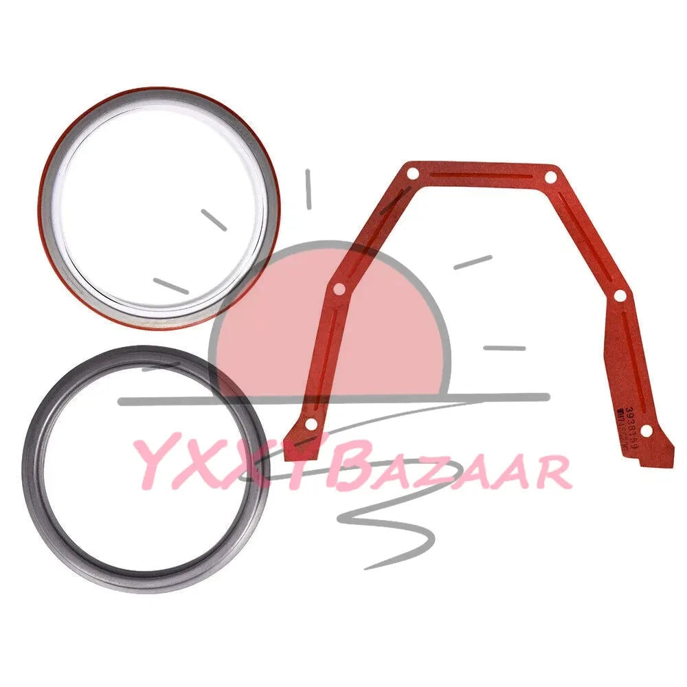 Rear Main Crankshaft Oil Seal kit Fits for Cummins 5.9L 12V 24V Engine 3925529~
