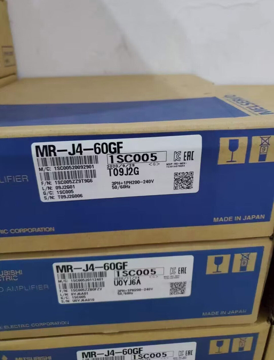 1PC Mitsubishi MR-J4-60GF MRJ460GF AC Servo Drive In Box