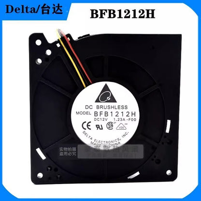 Delta BFB1212H 12032 DC12V 1.23A 12CM 3-Wire Ball Turbo Cooling Fan