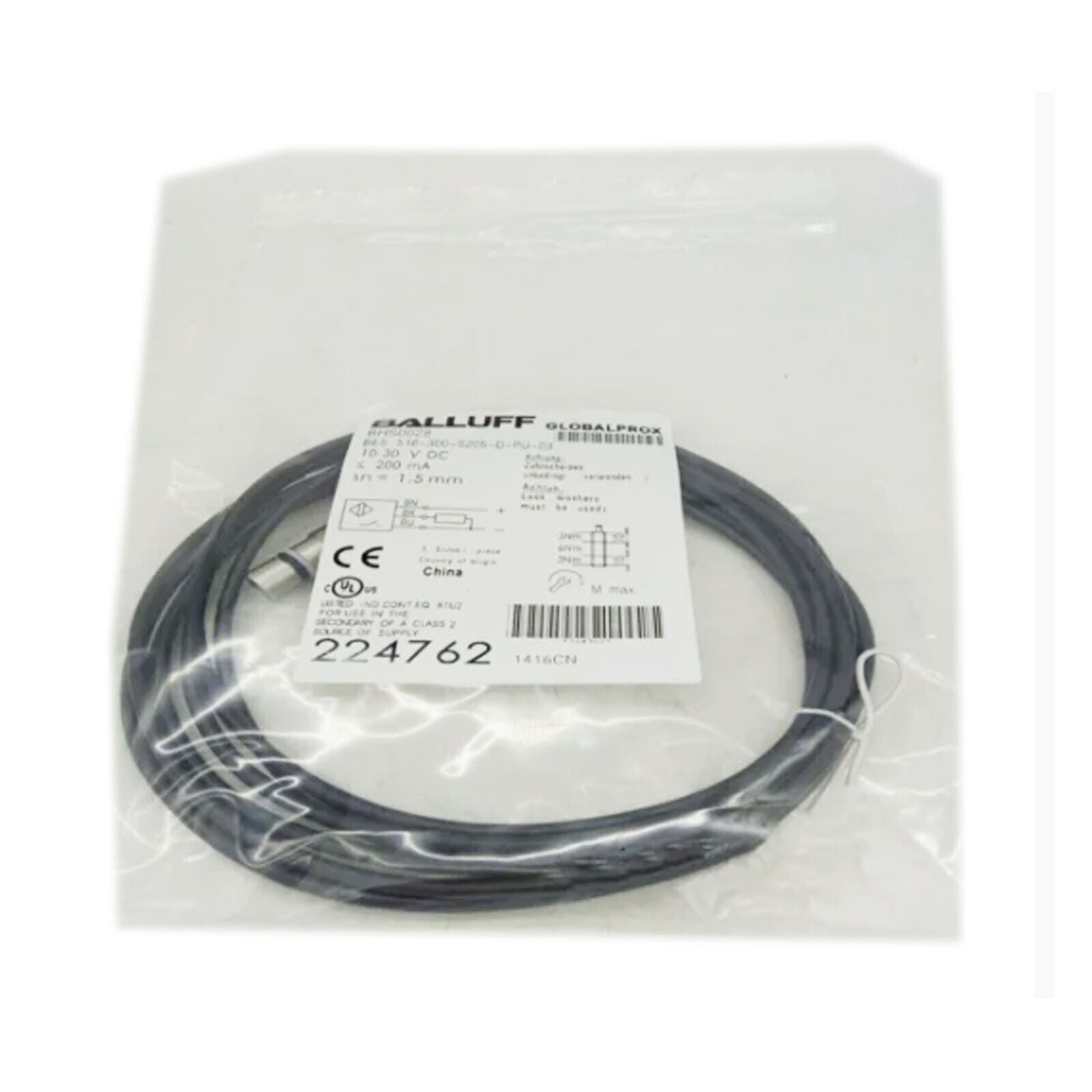 Inductive Sensor 516-300-S205-D-PU-03 - BALLUFF