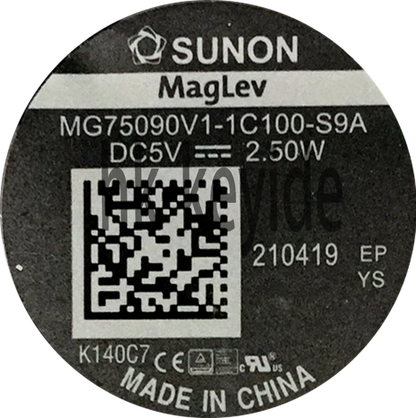 1PCS For SUNON MG75090V1-1C100-S9A DC5V 2.50W 4-wire Cooling Fan