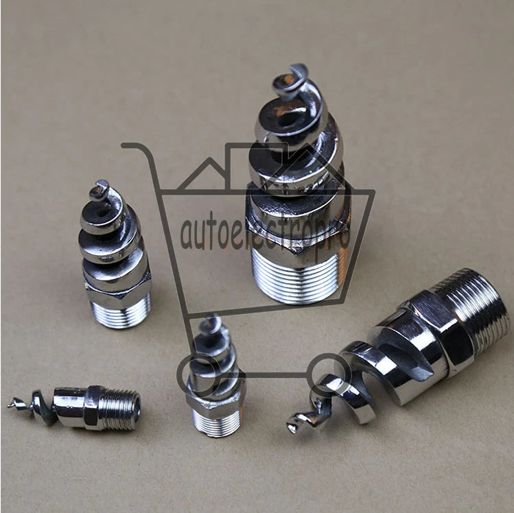 2pcs 316L Industrial Spray Dust Remove Nozzle,Full Cone Spiral Nozzle for Garden