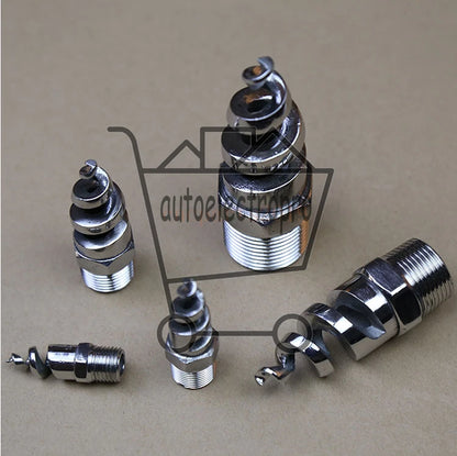 2pcs 316L Industrial Spray Dust Remove Nozzle,Full Cone Spiral Nozzle for Garden
