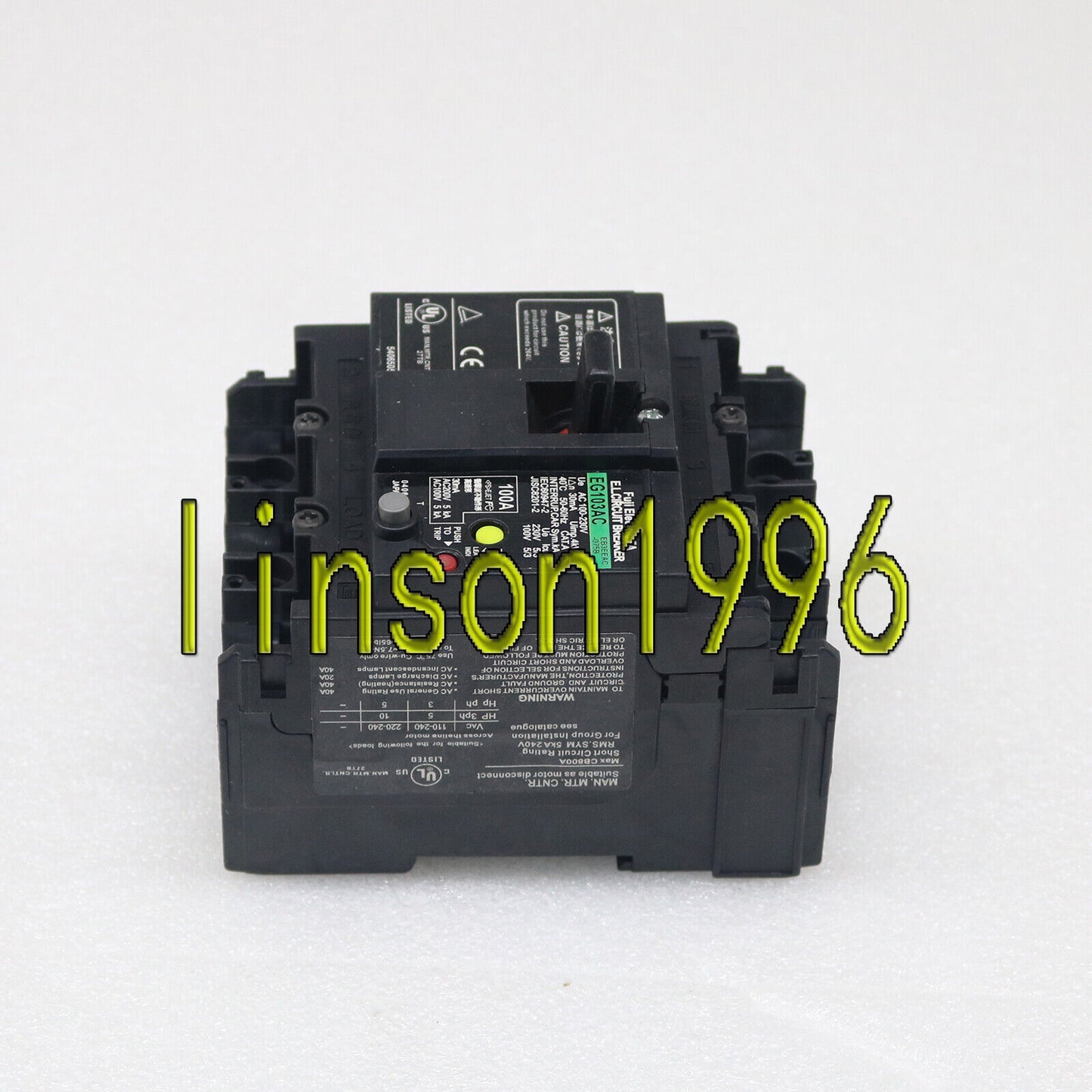 New FUJI Circuit Breaker EG103AC 100A 100 Ampere In Box SHIP - FUJI