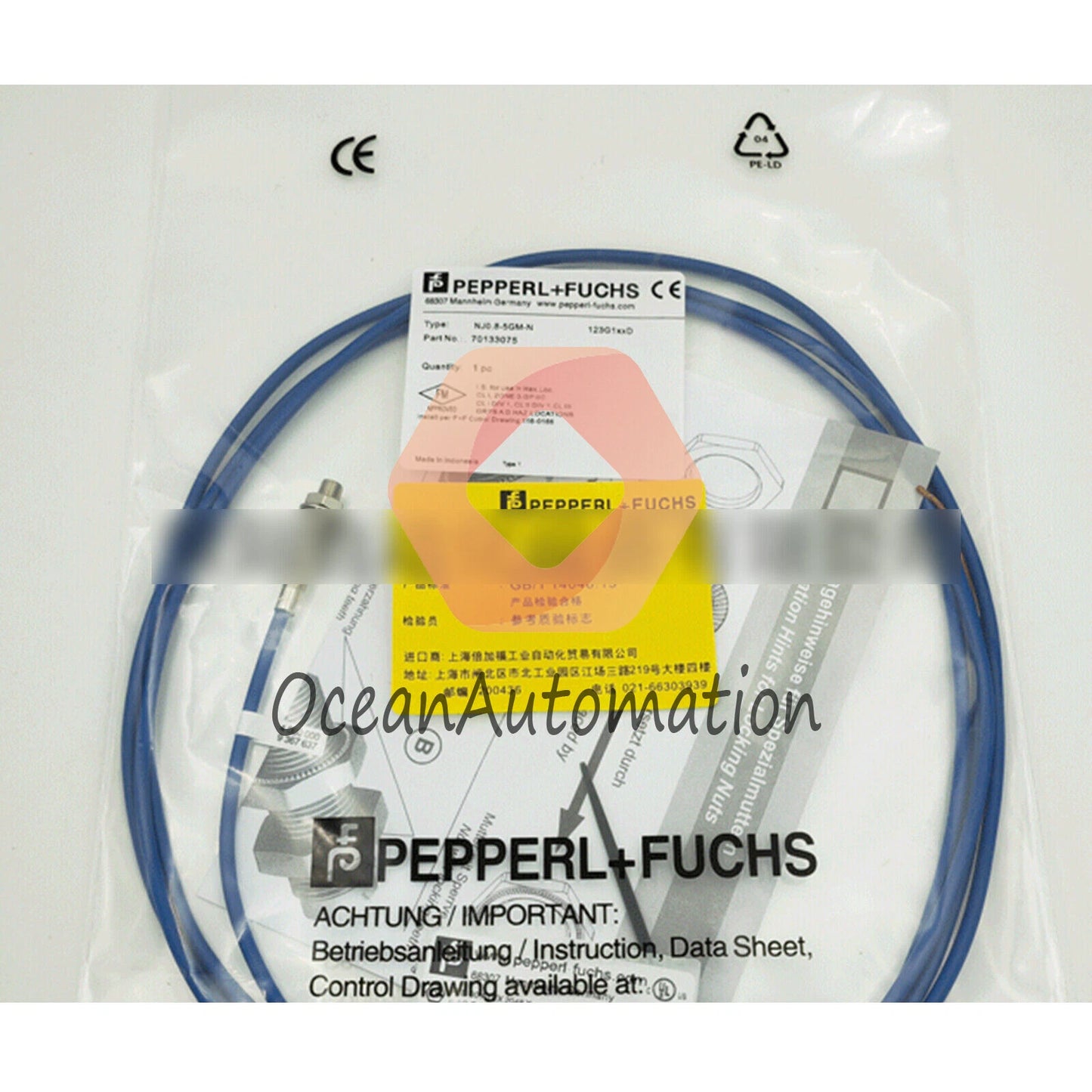 1PC for Pepperl+Fuchs NJ0.8-5GM-N NJ0,8-5GM-N Proximity Switch Sensor