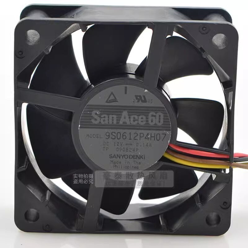 Sanyo 9S0612P4H07 6025 DC12V 0.14A 6CM 4-Wire PWM Silent Cooling Fan