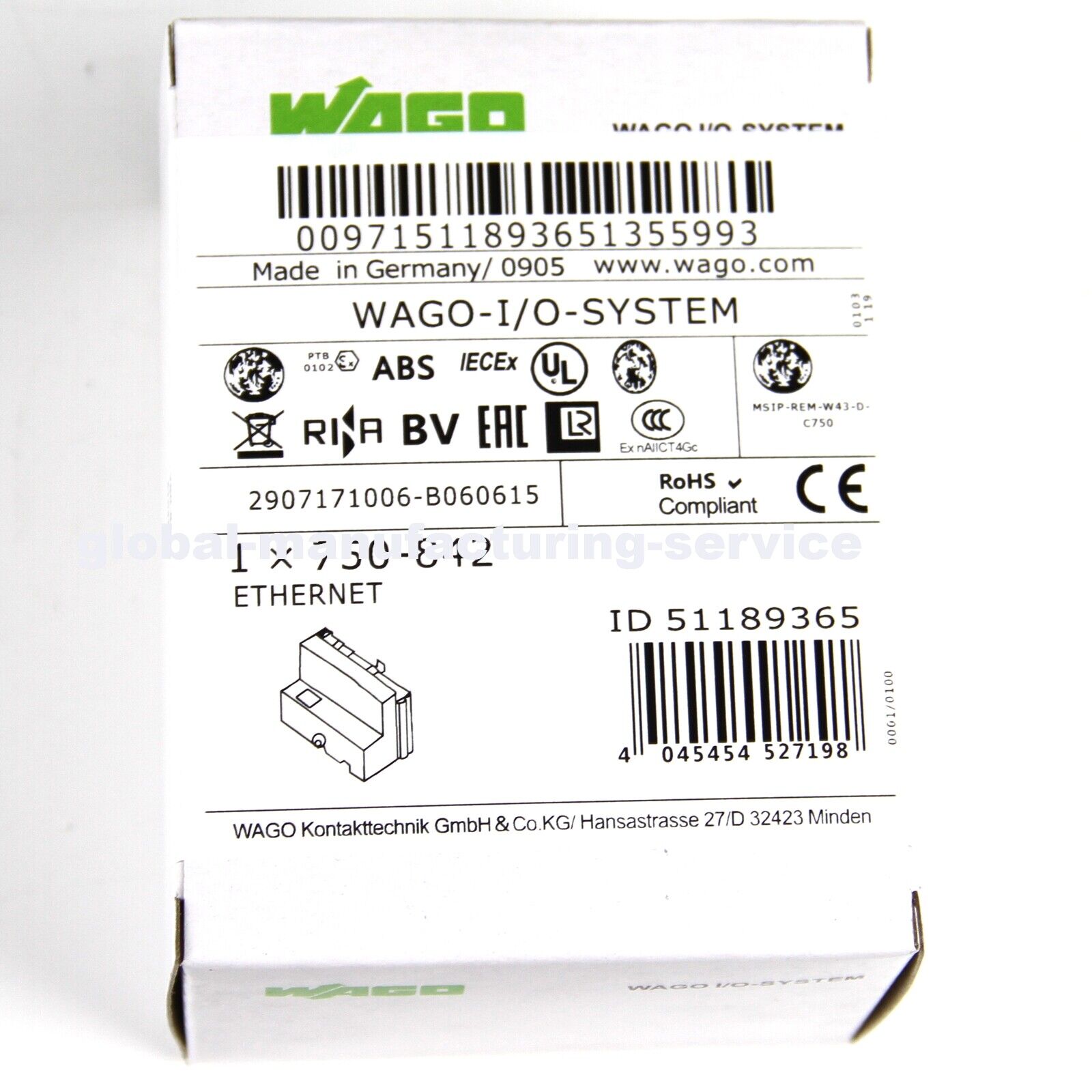 new In-Box WAGO 750-842 DeviceNet Programmable Fieldbus PLC Module with 750-842 specs - WAGO