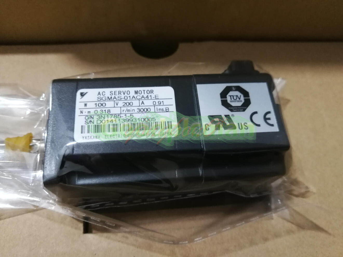 ONE YASKAWA SGMAS-01ACA41-E SERVO MOTOR
