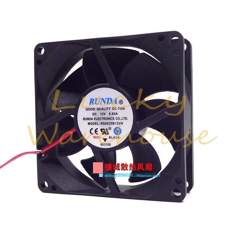 RUNDA RS8025B12VH-S 8025 12V 0.80A 8CM chassis inverter Computer fan