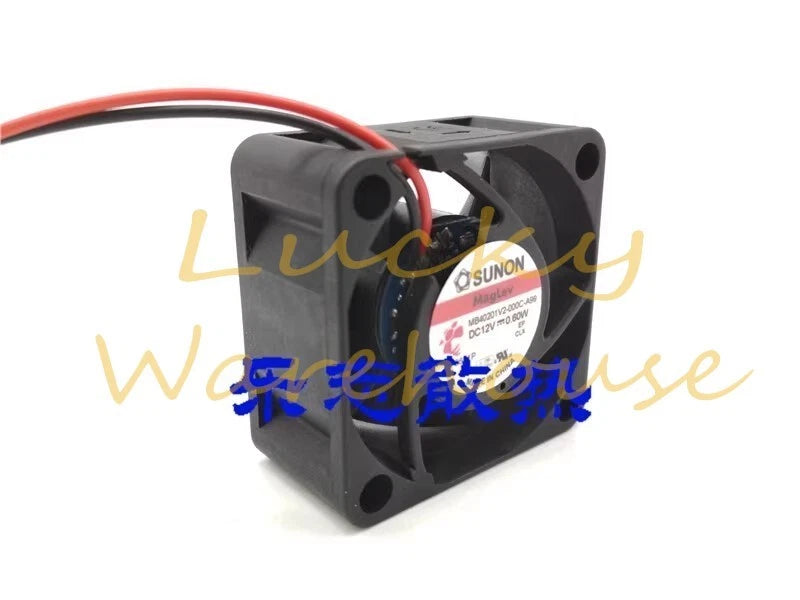 SUNON MB40201V2-000C-A99 DC12V 0.60W 2-Wire Silent Cooling Fan