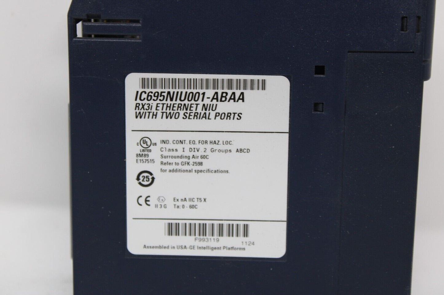 used GE Fanuc IC695NIU001-ABAA Ethernet NIU Module IC695NIU001 - GE FANUC