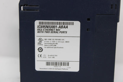 used GE Fanuc IC695NIU001-ABAA Ethernet NIU Module IC695NIU001 - GE FANUC