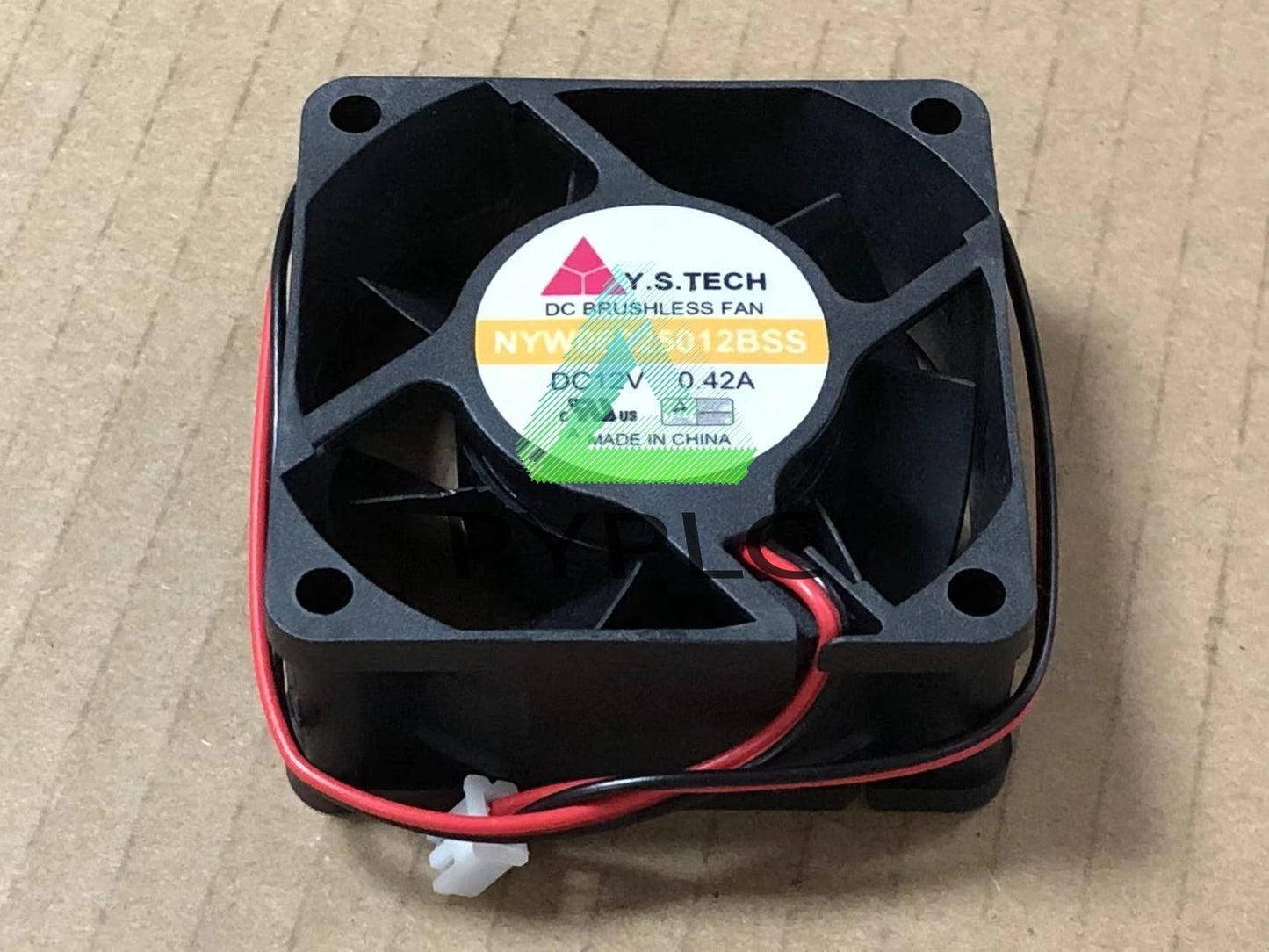 For Y.S.TECH 6025 NYW06025012BSS DC12V 0.42A 6CM 2pin cooling fan~