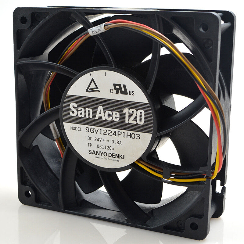 1pcs Sanyo 9gv1224p1h03 12cm 12038 24v 0.8A inverter industrial computer fan