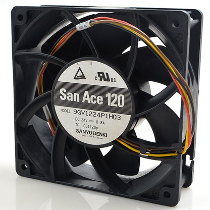 1pcs Sanyo 9gv1224p1h03 12cm 12038 24v 0.8A inverter industrial computer fan