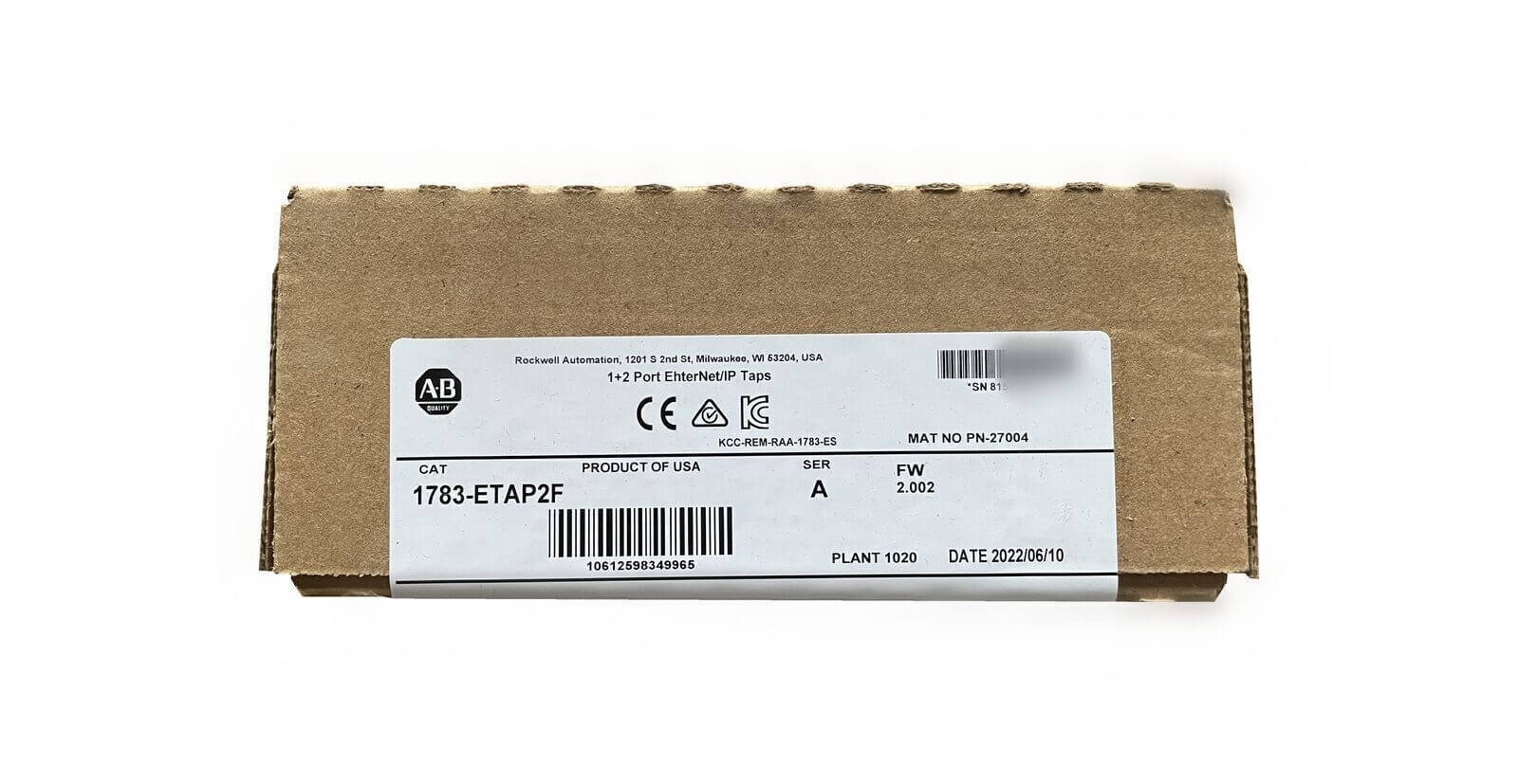 Allen-Bradley 1783-ETAP2F EtherNet/IP Tap Sealed - ALLEN-BRADLEY