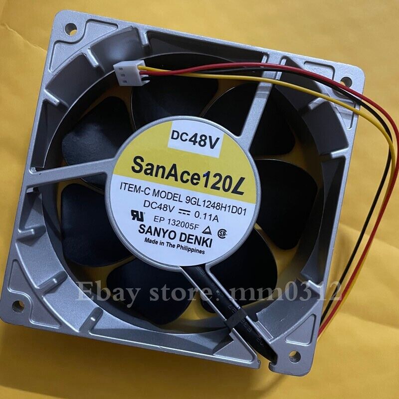 SANYO 9GL1248H1D01 Aluminum Frame Inverter Fan 48V 0.11A 12038 - SANYO