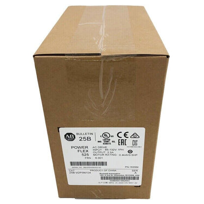 Sealed Surplus Allen Bradley 25B-V2P5N104 0.4kW 0.5Hp - SEALED SURPLUS