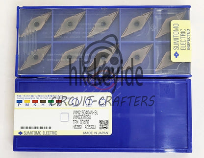 10PCS Sumitomo VNMG160404N-SU AC520U Carbide Inserts