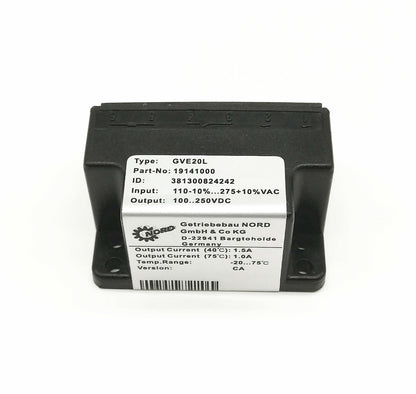 new  NORD Rectifier GVE20L 19141000 110V-10%...275V+10%VAC 100...250VDC
