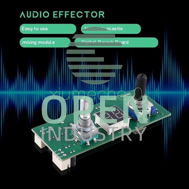 DSP Digital Reverberation Karaoke Reverb Board KTV Mixer Effector Anti-Whistling