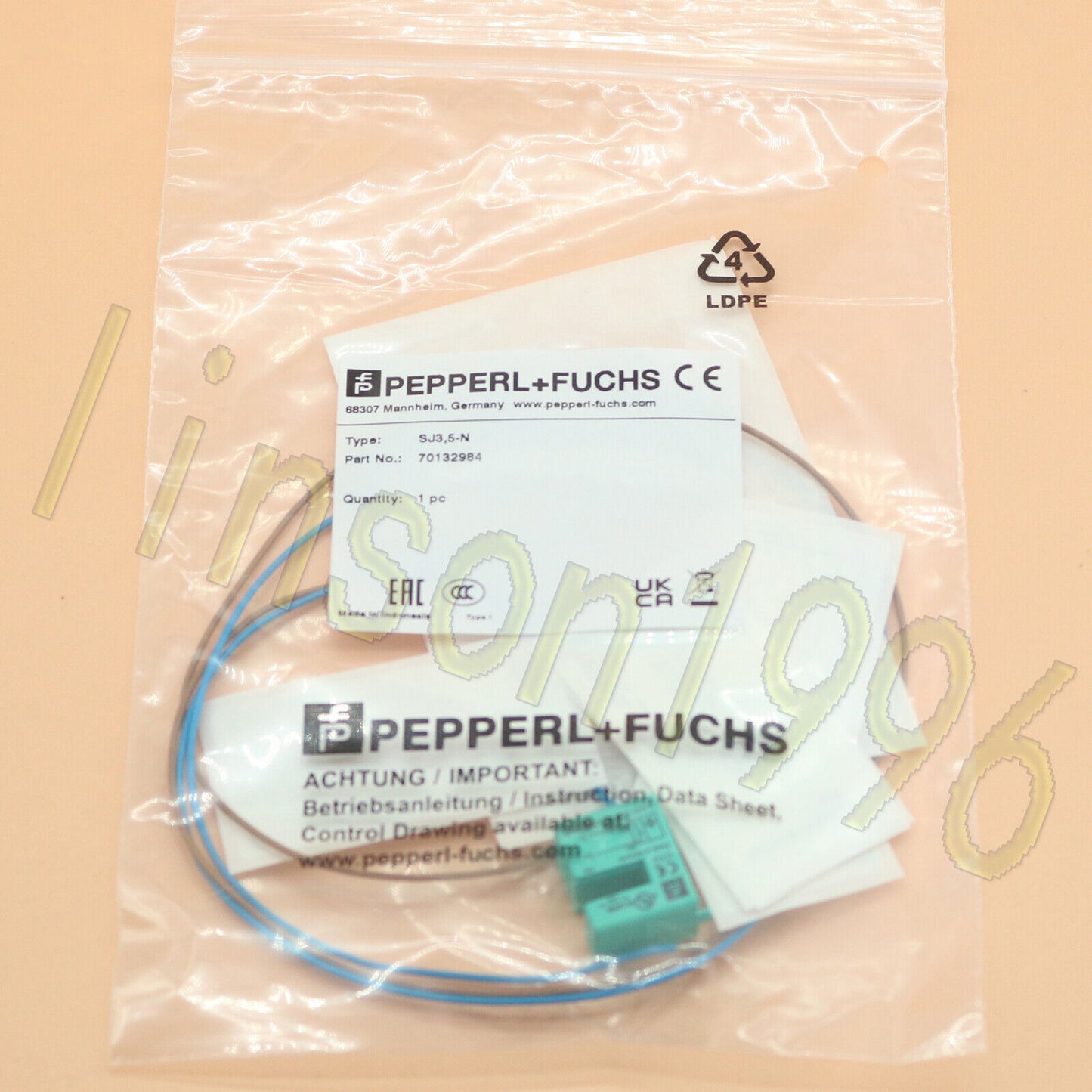 Pepperl+Fuchs SJ3.5-N Inductiver Sensor - PEPPERL+FUCHS