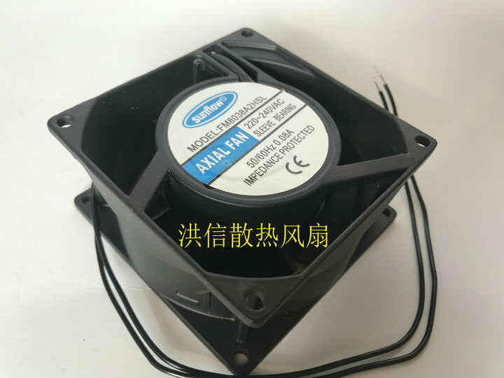 1pcs Sunflow FM8038A2HSL AC220V-240V 0.08A 80*38MM AC fan