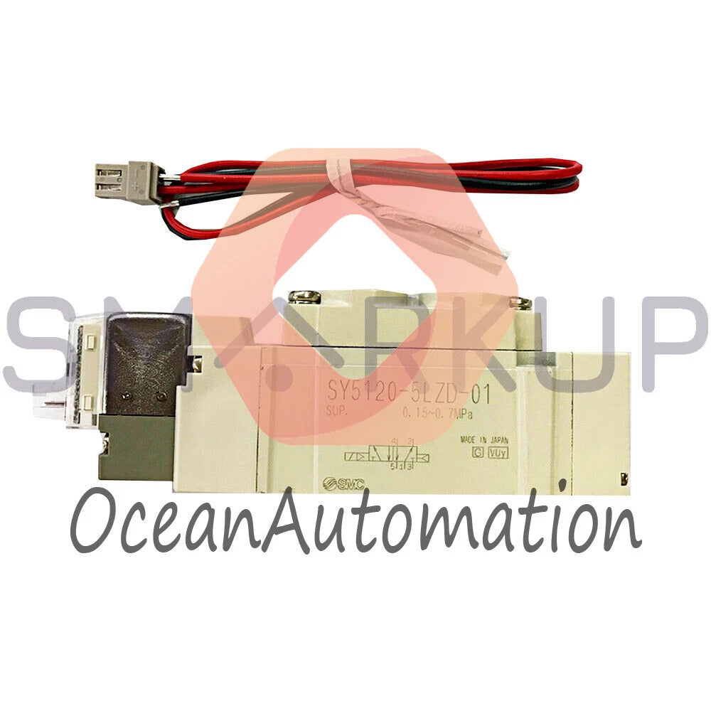 SMC SY5120-5LZD-01 SY5000 Rubber Seal Solenoid Valve