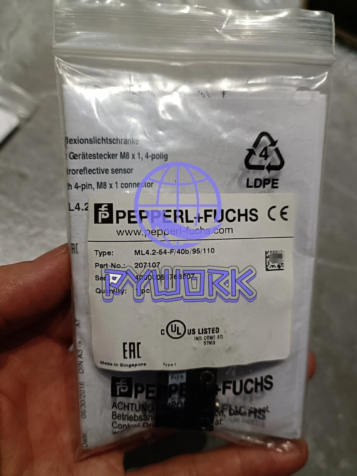 1PCS Photoelectric sensors ML4.2-54-F/40b/95/110 207107#
