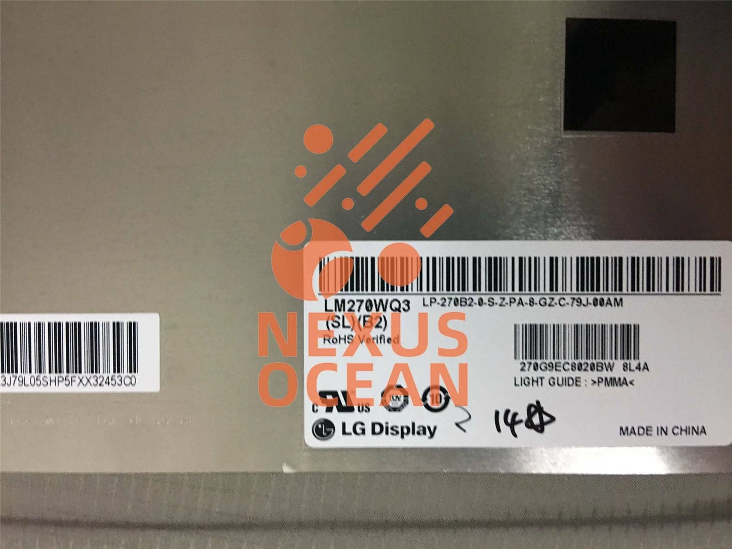 27" 2560(RGB)×1440 Resolution LM270WQ3-SLB2 LCD Screen Panel
