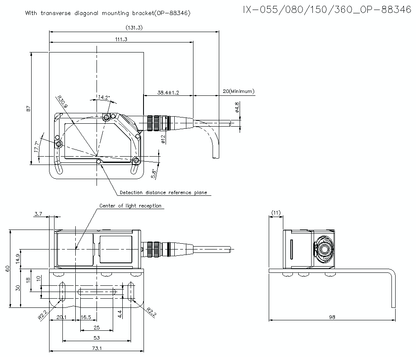 KEYENCE IX-055 Laser Sensor - KEYENCE