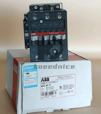 1pc ABB A63-30-11 Contactor 380-400V50Hz/400V-415V60Hz 1SBL371001R8511