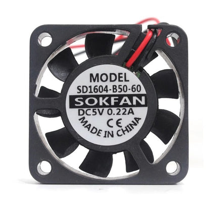 SOKFAN SD1604-B50-60 4010 5V 0.22A 4cm 2-wire miniature axial cooling fan