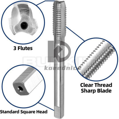 M7.5 X 1.25 Thread Tap Left Hand, HSS M7.5x1.25 Straight Fluted Machine Tap