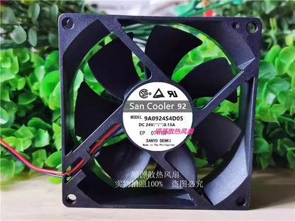 Sanyo 9A0924S4D05 9025 24V 0.15A 9CM 2-Wire Inverter Cooling Fan