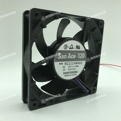 Sanyo 9G1224M402 24V 0.08A 12025 12CM mute inverter cooling fan