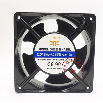 1PCS GH12038HA2BL 220V-240V 0.14A 12CM Silent Cooling Fan
