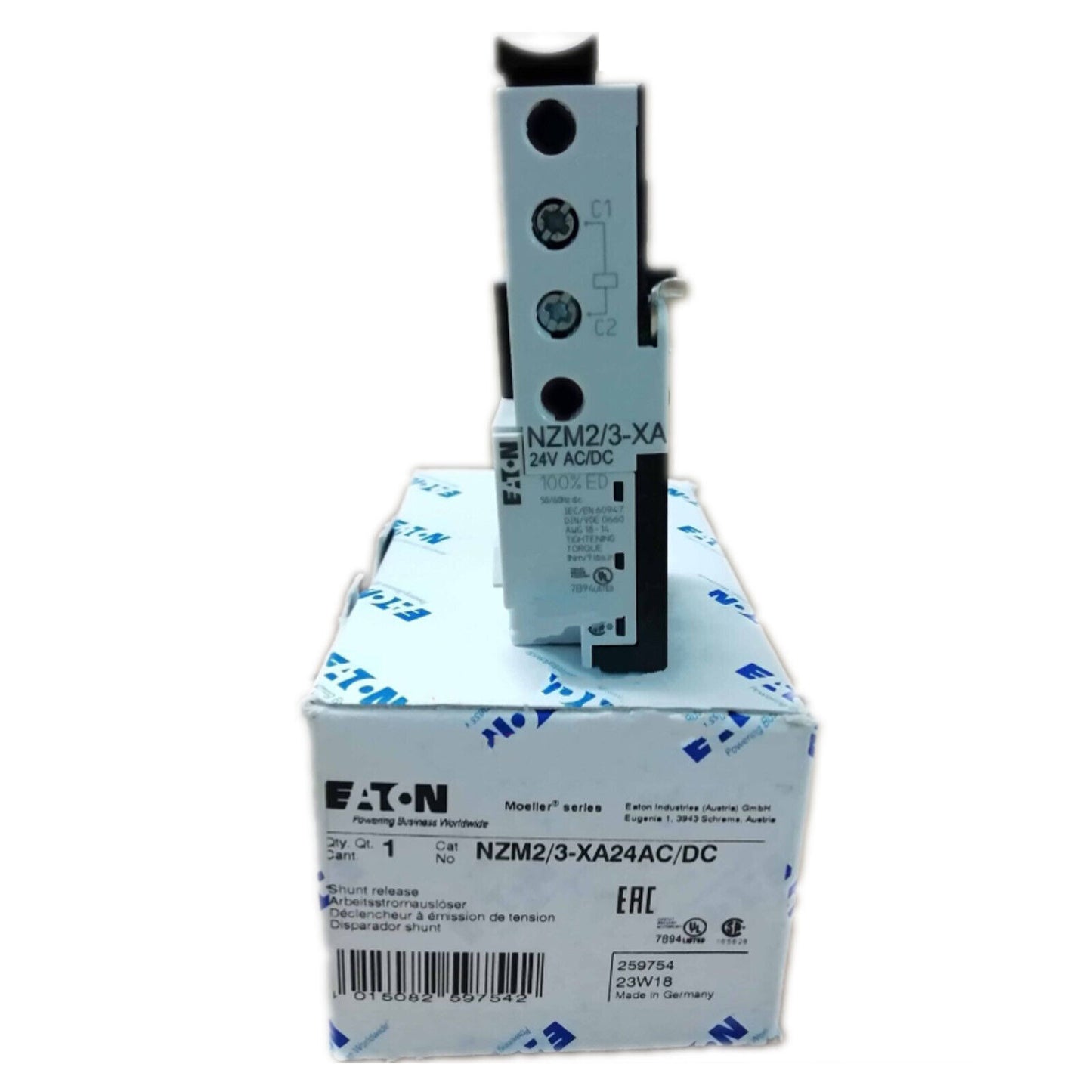 Eaton Moeller NZM2/3-XA 24AC/DC Shunt Release: High-Efficiency AC/DC Power Management Solution - EATON MOELLER