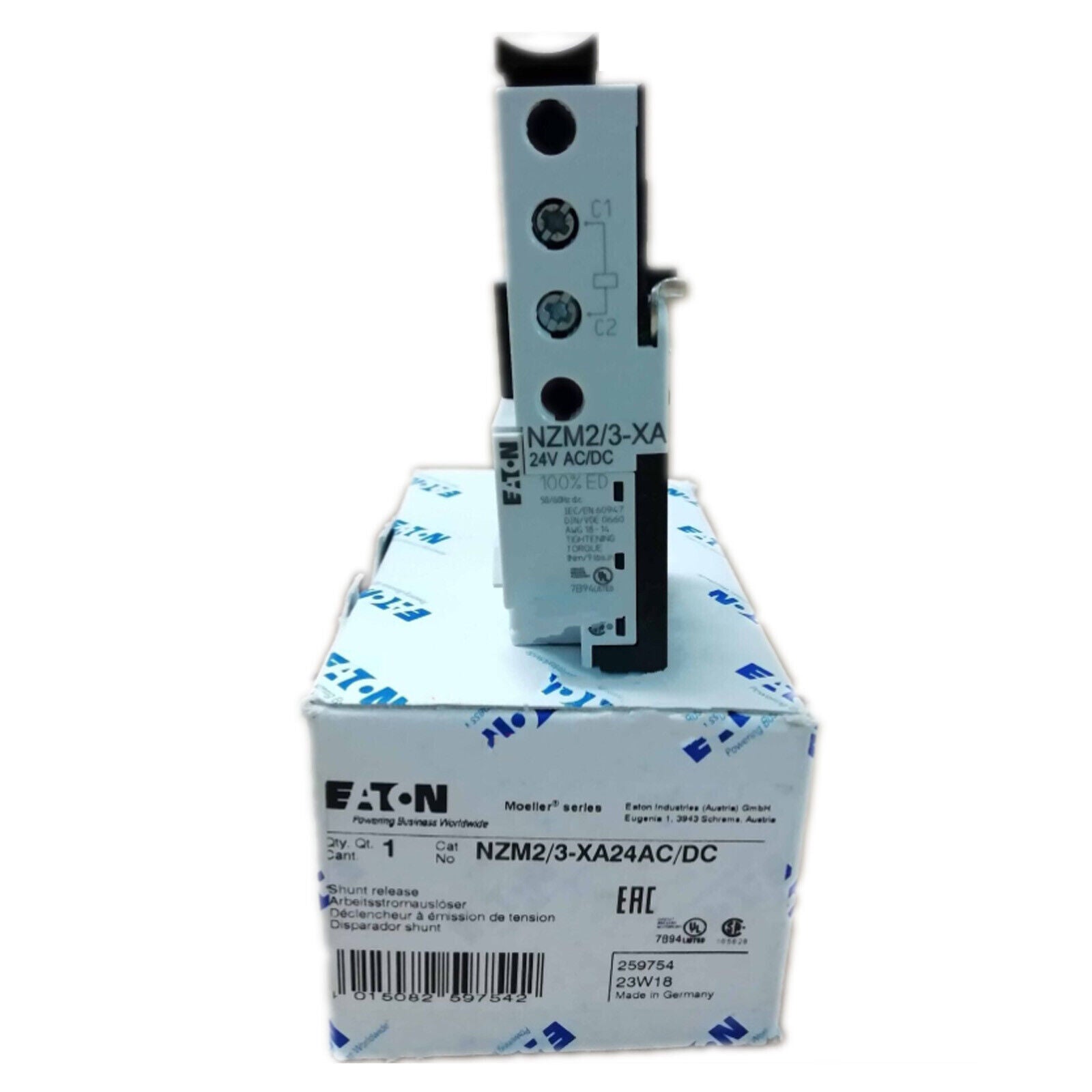 Eaton Moeller NZM2/3-XA 24AC/DC Shunt Release: High-Efficiency AC/DC Power Management Solution - EATON MOELLER