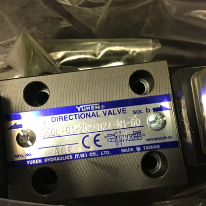 YUKEN DSGL-01-2D2-D24-N1-60 Solenoid Valve, 1-60 PSI, -40-140℉ - YUKEN