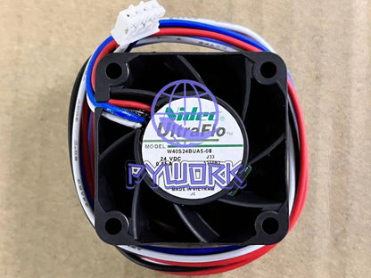 1PCS for Nidec UltraFlo W40S24BUA5-08 J33 24V 0.25A 4-wire printer fan~