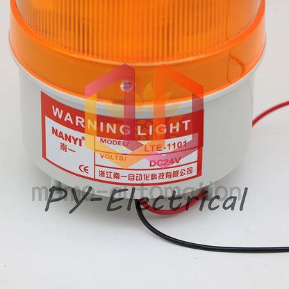 LTE-1101 DC 24V Traffic Industrial Strobe Yellow Signal Warning Light 1PCS